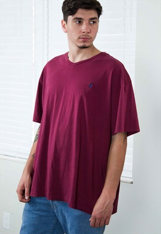 VINTAGE POLO RALPH LAUREN T-SHIRT LOGO 90S XXL 8.5