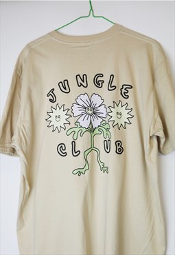 Jungleclub Beige Graphic T-shirt 