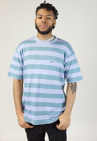 VINTAGE 90'S FILA STRIPED T-SHIRT