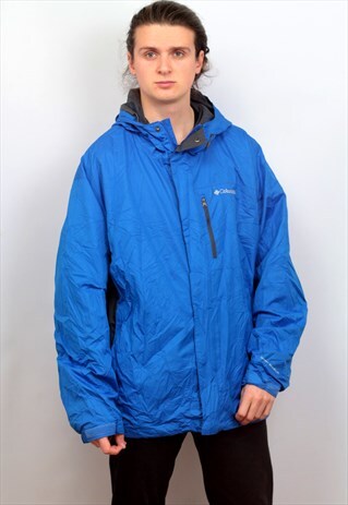 COLUMBIA VINTAGE WATERPROOF/FLEECED LINED WINDBREAKER JACKET