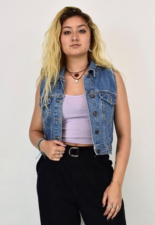 VINTAGE 90'S LEVIS SLEEVELESS DENIM JACKET