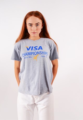 VINTAGE ADIDAS TEE LIGHT GREY