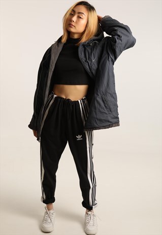VINTAGE NIKE FLEECE LINED REVERSIBLE JACKET