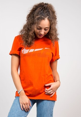 VINTAGE 90'S NIKE BRIGHT ORANGE T-SHIRT