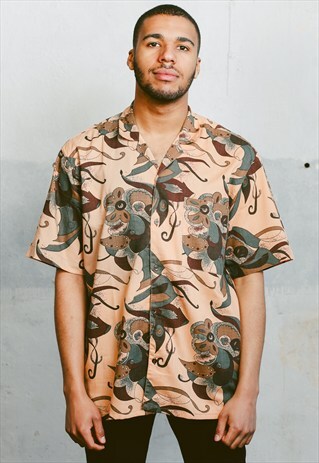 VINTAGE ABSTRACT PATTERNED SHIRT