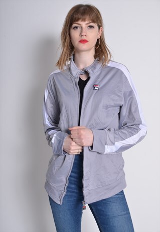 VINTAGE FILA TRACKSUIT JACKET GREY