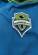 ADIDAS TRACK JACKET EMBROIDERED SEATTLE SOUNDERS LOGO JACKET