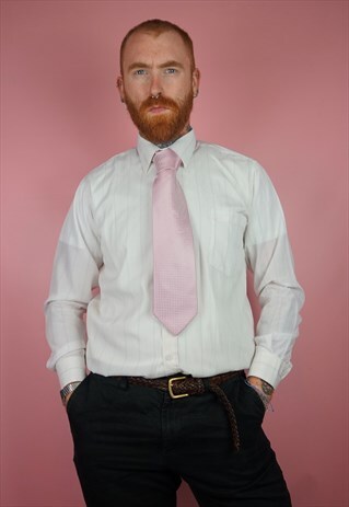 VINTAGE 1990S PINK CHECK TIE