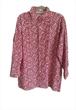 80s 90s crazy pattern oversized shirt