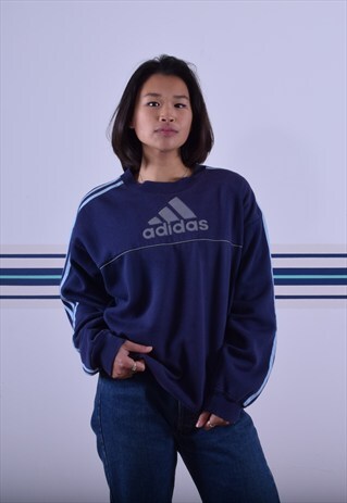 NAVY ADIDAS SWEATSHIRT