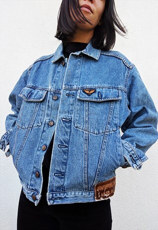 VINTAGE AVIREX OVERSIZED JEANS DENIM JACKET