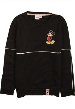 Vintage 90's Disney Sweatshirt Mickey Mouse Crew Neck Black