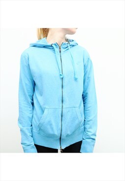 Nike - Blue Embroidered Hoodie - XLarge