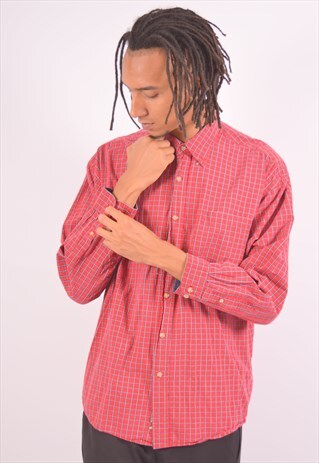 VINTAGE WRANGLER SHIRT CHECK BURGUNDY