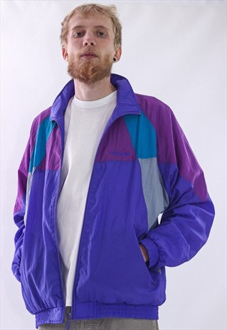 VINTAGE MENS ADIDAS LOGO TRACK SUIT WINDBREAKER JACKET