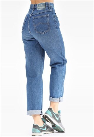 MOM TAPERED JEANS WELL WORN