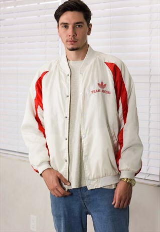 VINTAGE ADIDAS SILVER TAG JACKET LOGO 90S X 22.4