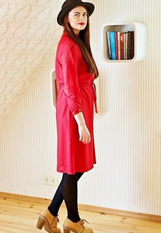 RED VINTAGE DRESS