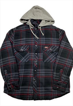 Dickies Vintage Black Checked Detachable Hooded Jacket