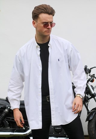RALPH LAUREN BLAKE USA ARCTIC WHITE SHIRT