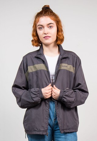 VINTAGE 90'S GREY REEBOK TRACKSUIT TOP