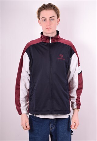 SERGIO TACCHINI MENS VINTAGE TRACKSUIT JACKET MEDIUM 90'S