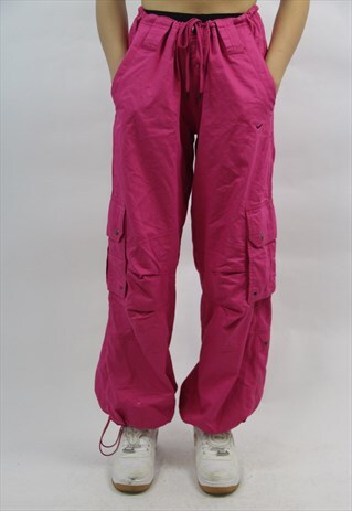 VINTAGE NIKE PINK BAGGY TRACKSUIT BOTTOMS