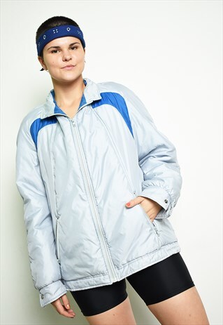 70'S RETRO ATHLEISURE SPORTS NEUTRAL PUFFER SKI JACKET