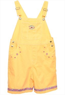 Yellow L.L. Bean Cropped Dungarees - W32