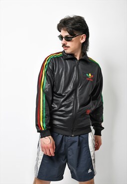 ADIDAS Originals track jacket for men in black with rainbow 
