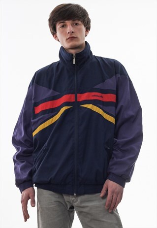 VINTAGE ADIDAS ORIGINALS TRACKSUIT 90S NAVY BLUE PURPLE