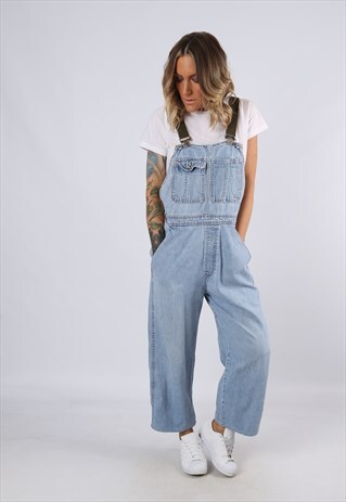 DUNGAREES DENIM BICH REWORKED VINTAGE BICH UK 12 (B3G)