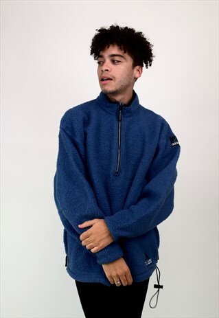 VINTAGE 90'S ADIDAS FLEECE 1/4 ZIP SWEATSHIRT