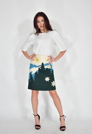 MOSCHINO JEANS ELEGANT MULTI SKIRT