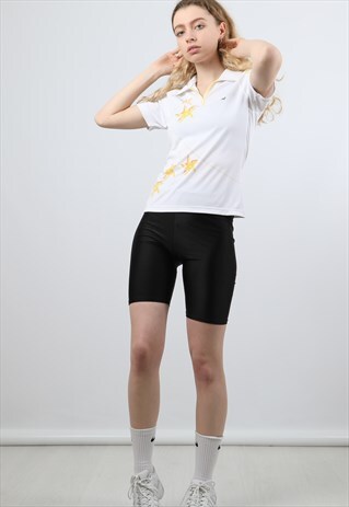 ADIDAS LARGE WHITE SPORTS POLO SHIRT