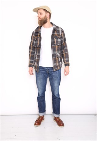 VINTAGE DICKIES LINED COTTON JACKET/OVERSHIRT