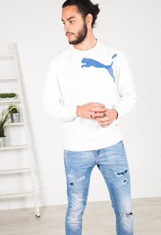 ON SALE VINTAGE 90'S PUMA SWEATSHIRT / S0589