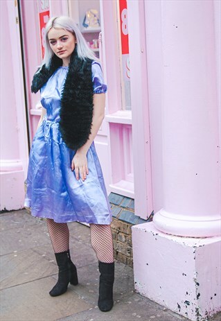 SILKY LILAC VINTAGE DRESS
