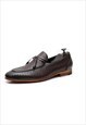 MEN'S LOAFERS IN BROWN FAUX LEATHER SHOES