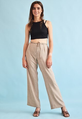 90'S RETRO REGULAR WAIST NEUTRAL TROUSERS