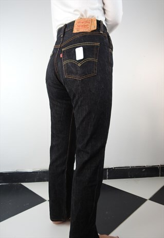VINTAGE DARK BLUE WASHED 501 JEANS 032