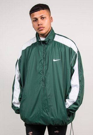 VINTAGE NIKE QUARTER ZIP TRACKSUIT TOP WINDBREAKER
