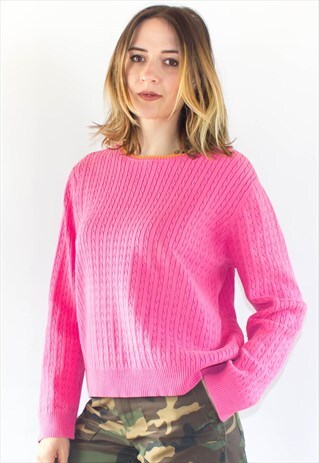 CABLE KNIT HILFIGER COTTON SWEATSHIRT