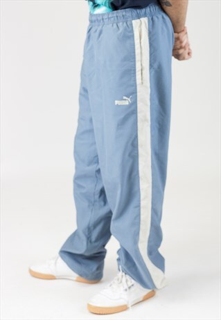 VINTAGE 90'S PUMA BLUE TRACKSUIT BOTTOMS
