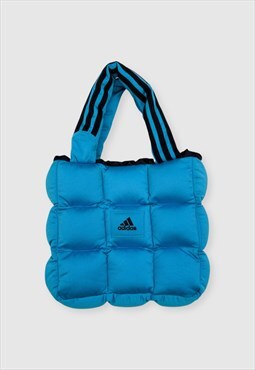 Reworked Adidas Puffer Bag Blue