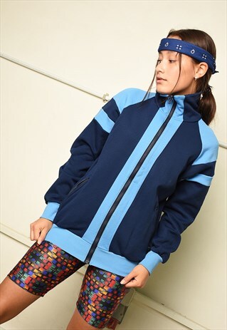 VINTAGE 70S RETRO SPORTS TRACKSUIT JACKET SWEATSHIRT
