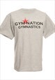 Vintage Grey Champion Printed T-shirt - M