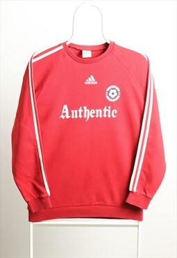 Vintage Adidas Sports Crewneck Sweatshirt Red
