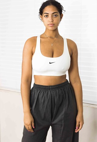 VINTAGE NIKE SPORTS BRA BRALETTE LOGO 90S M 3.2