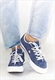 RETRO SUEDE BLUE ONE STAR CONVERSE TRAINERS UK6